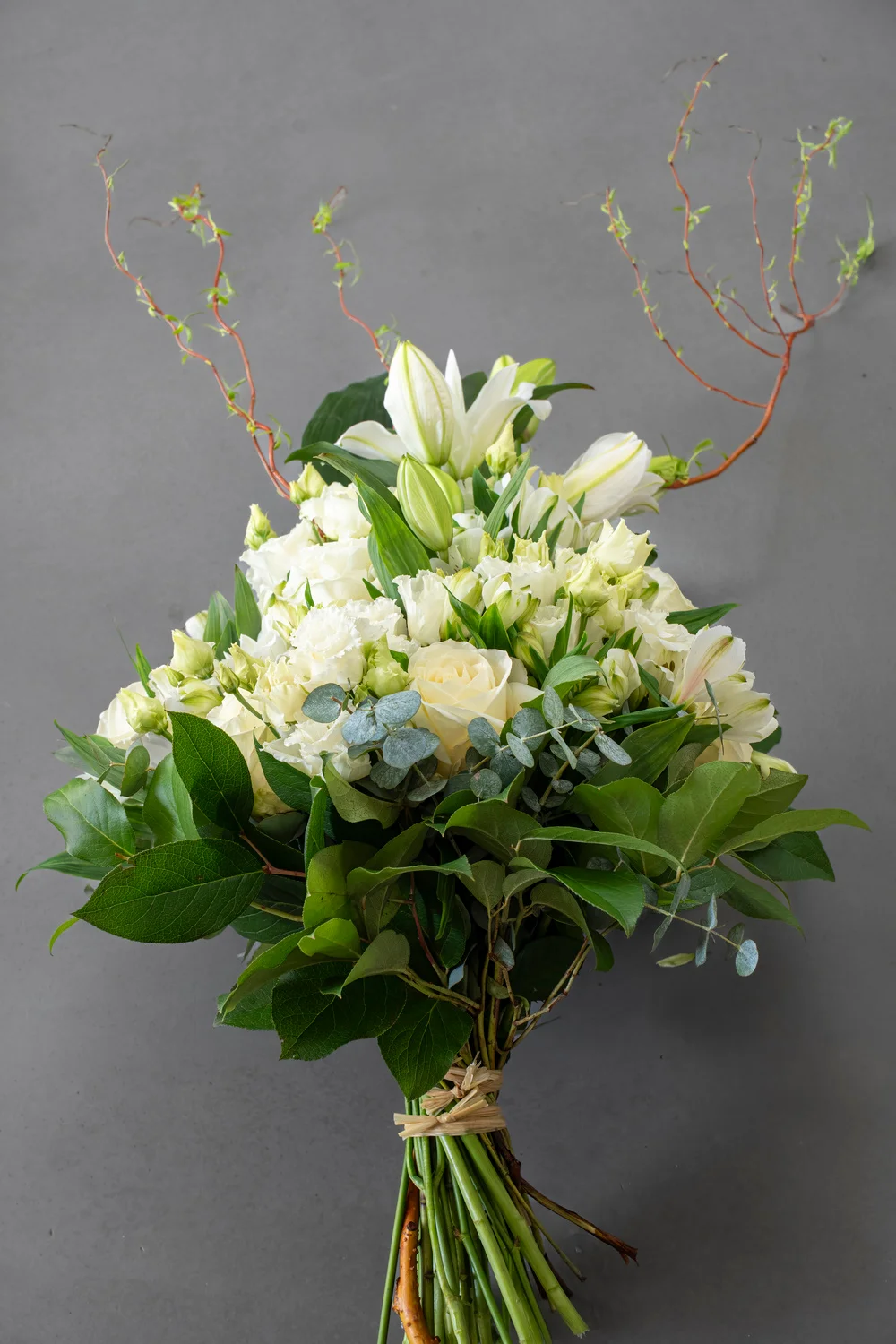 achat en ligne gerbe d'enterrement blanche à Paris