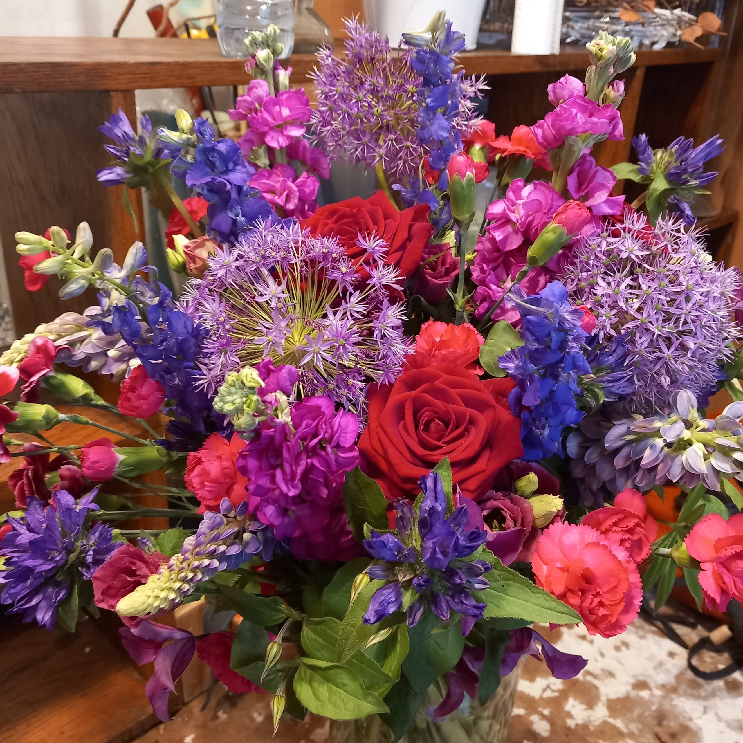 offrir un bouquet pour remercier